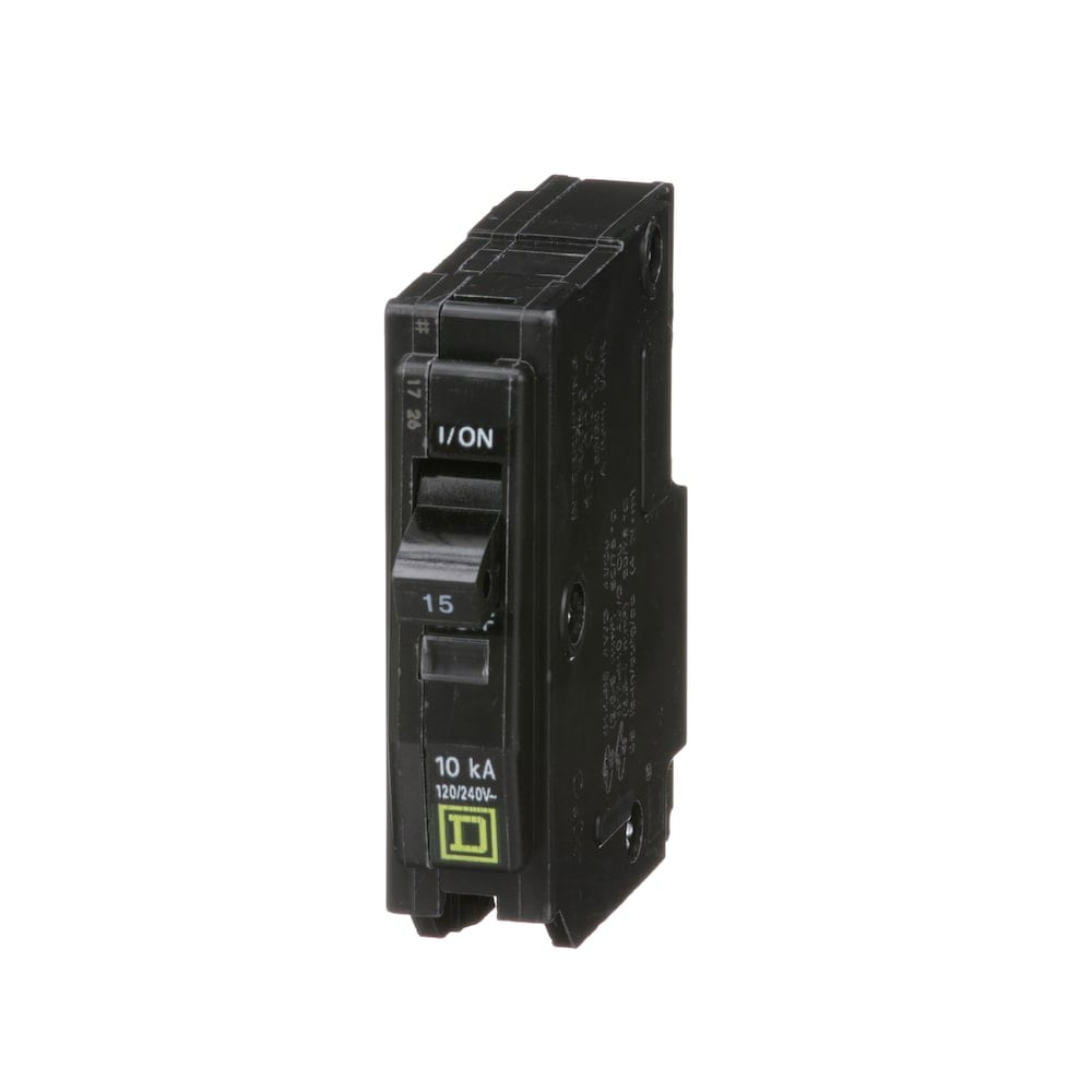 15 AMP 3/4 inch Single Pole 120V QO Plug-On Circuit Breaker