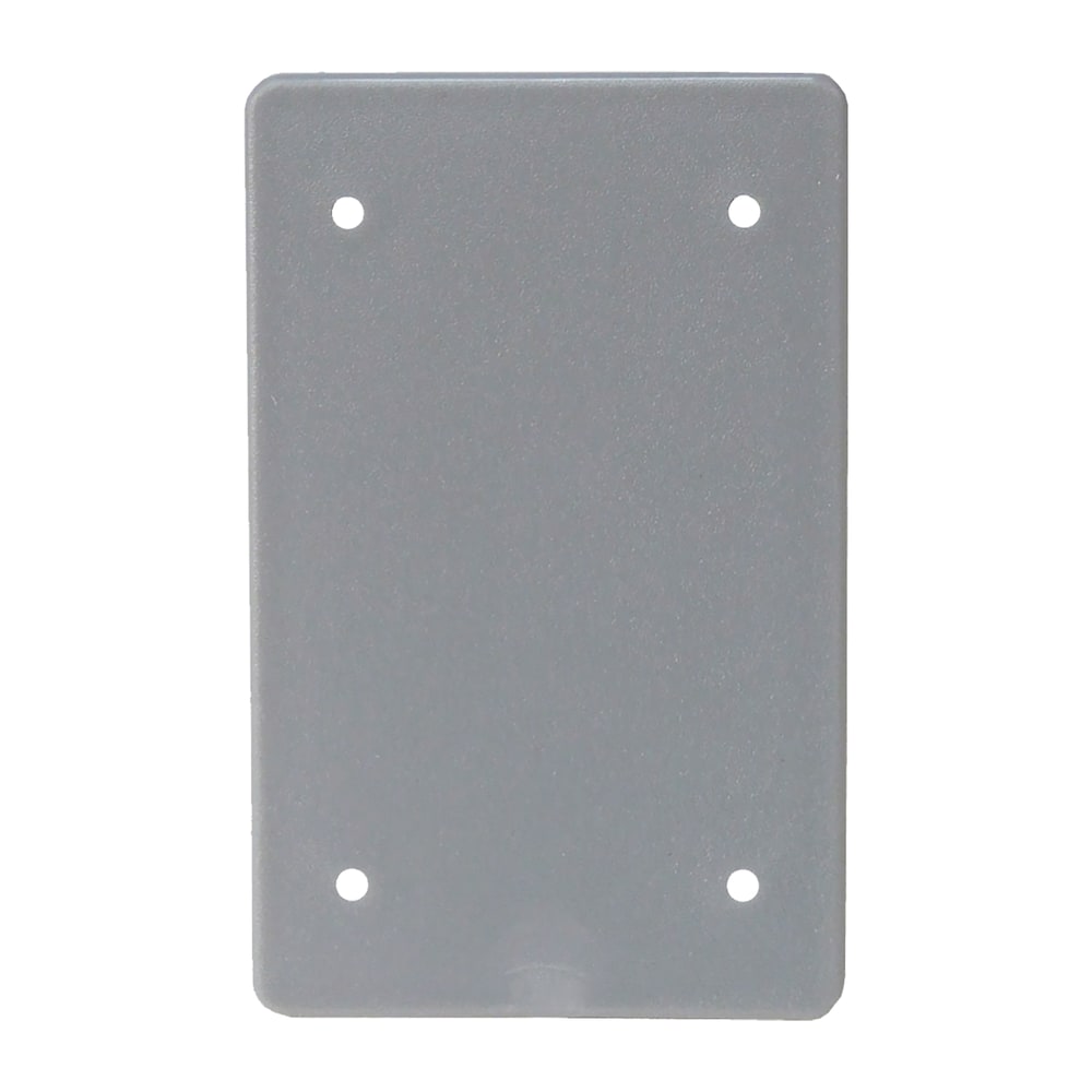 Weatherproof one gang blank cover