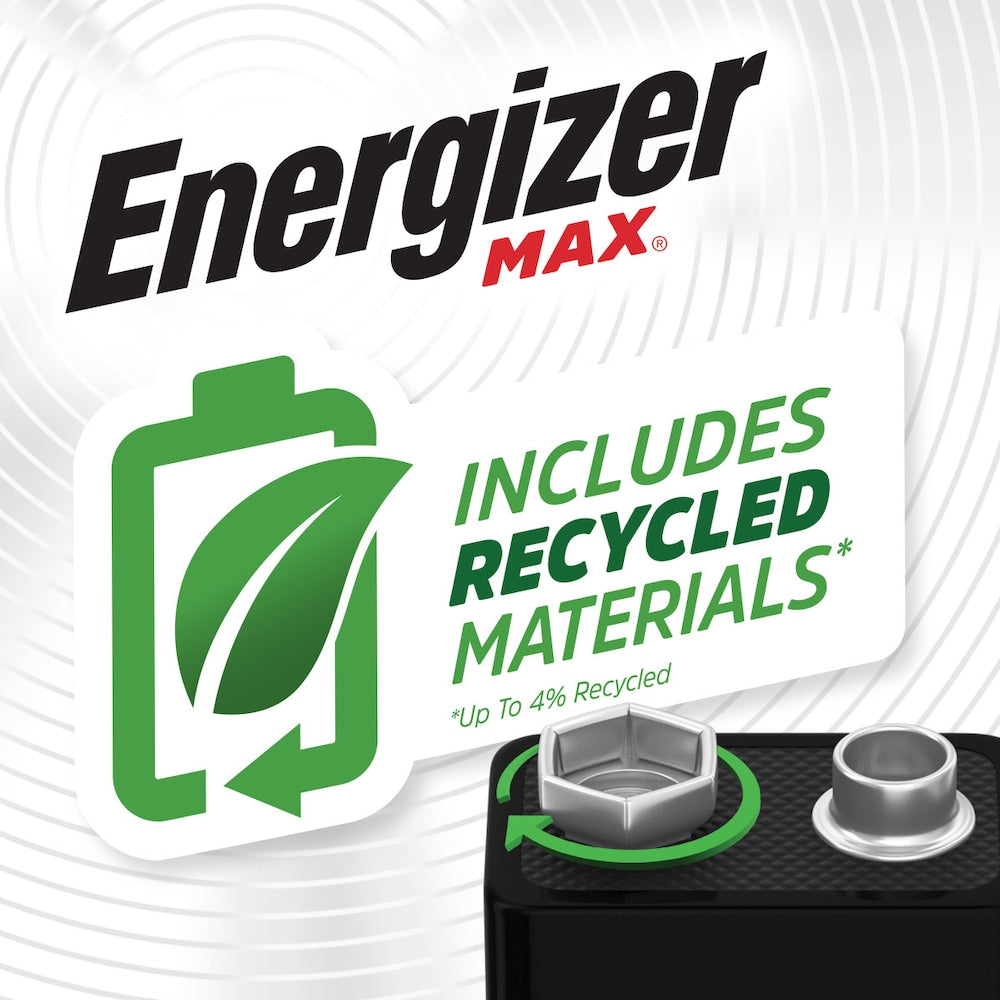 Piles Energizer MAX 9 V (1 paquet), piles alcalines 9 volts