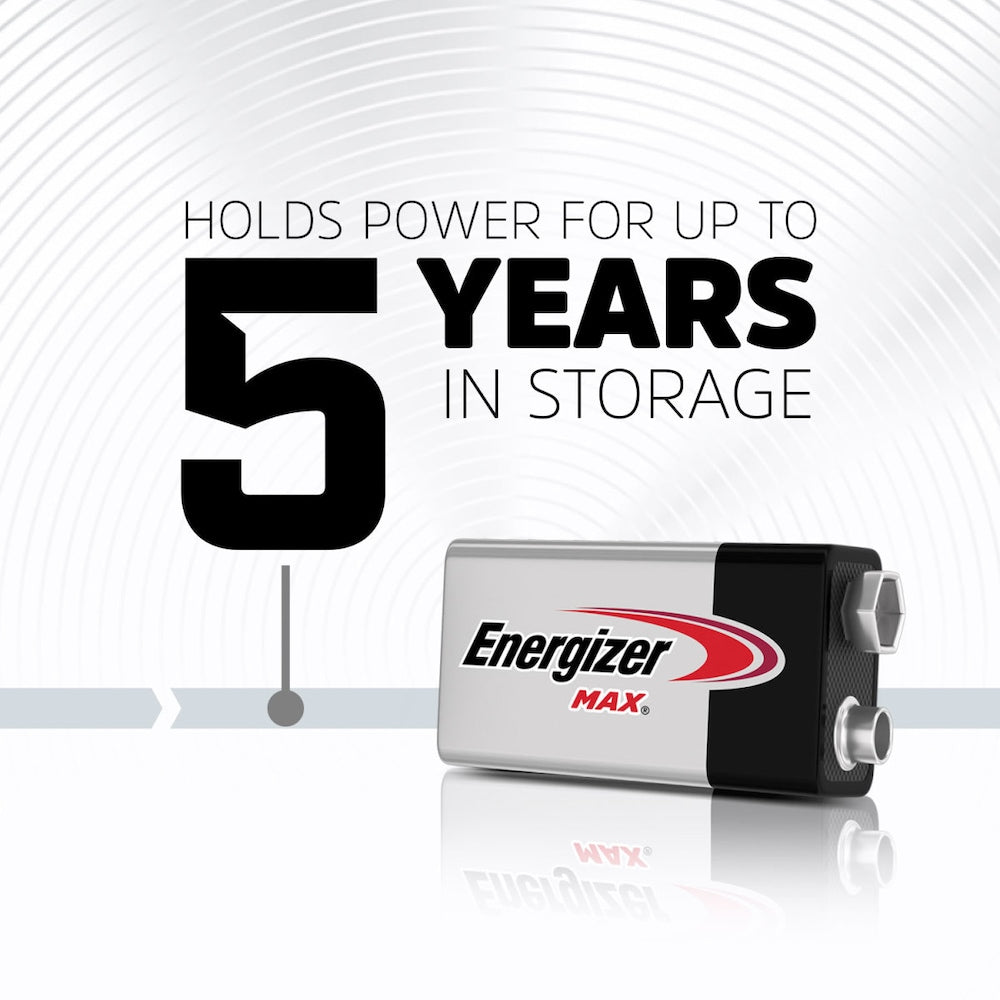 Piles Energizer MAX 9 V (1 paquet), piles alcalines 9 volts