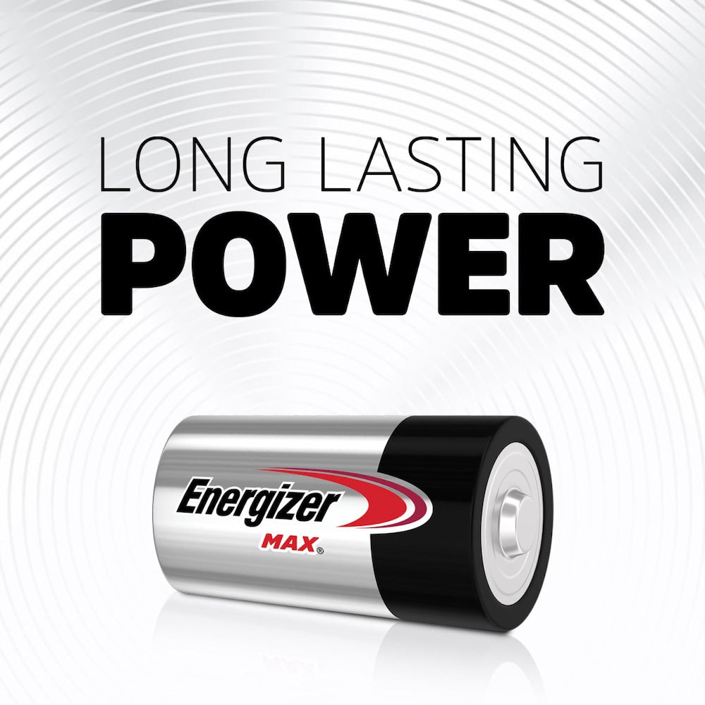 Piles Energizer MAX D (lot de 2), piles alcalines D