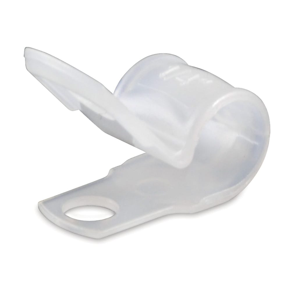 Serre-câble en plastique à un trou de 3/8 x 1/4 de pouce (paquet de 18)