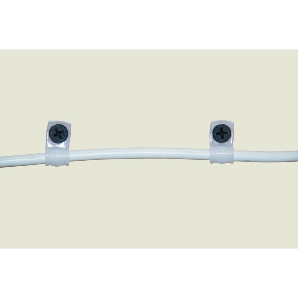 Serre-câble en plastique à un trou de 3/8 x 1/4 de pouce (paquet de 18)
