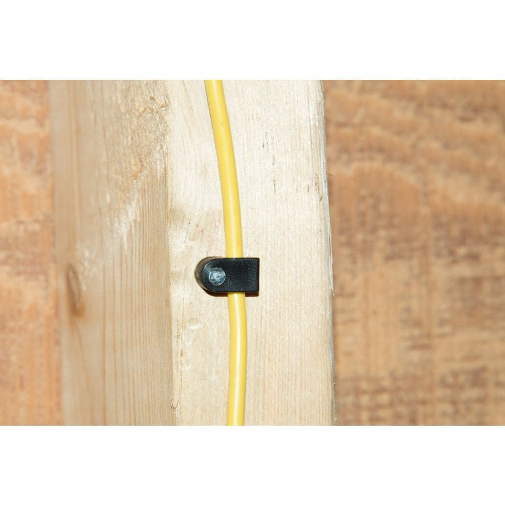 Agrafe basse tension 3/16 en noir ; 25/palourde