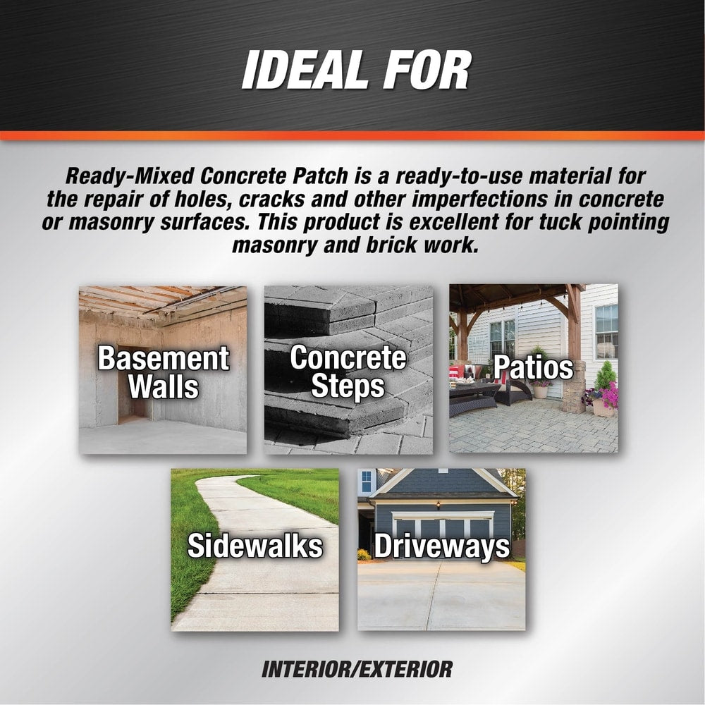 Ready-Mixed Concrete Patch Grey 3.78 L