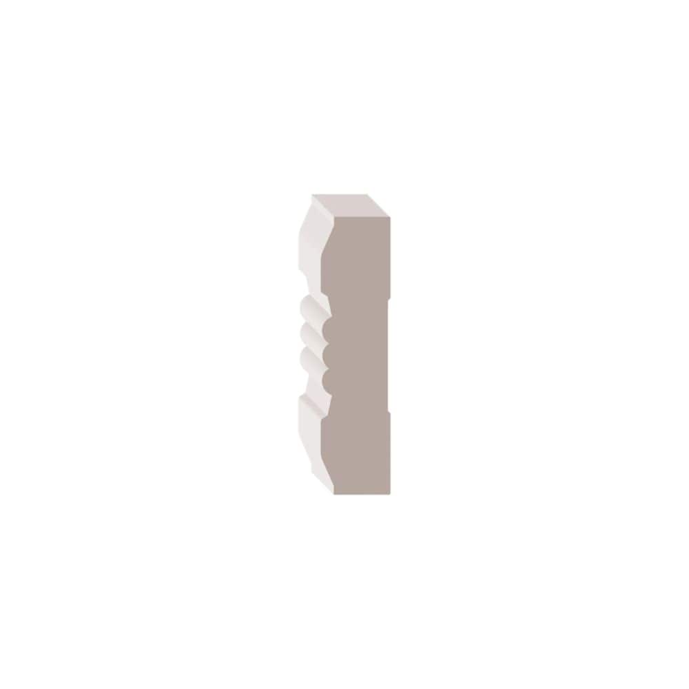 3/4-inch x 3-inch x 96-inch Victorian MDF Primed Fibreboard Casing