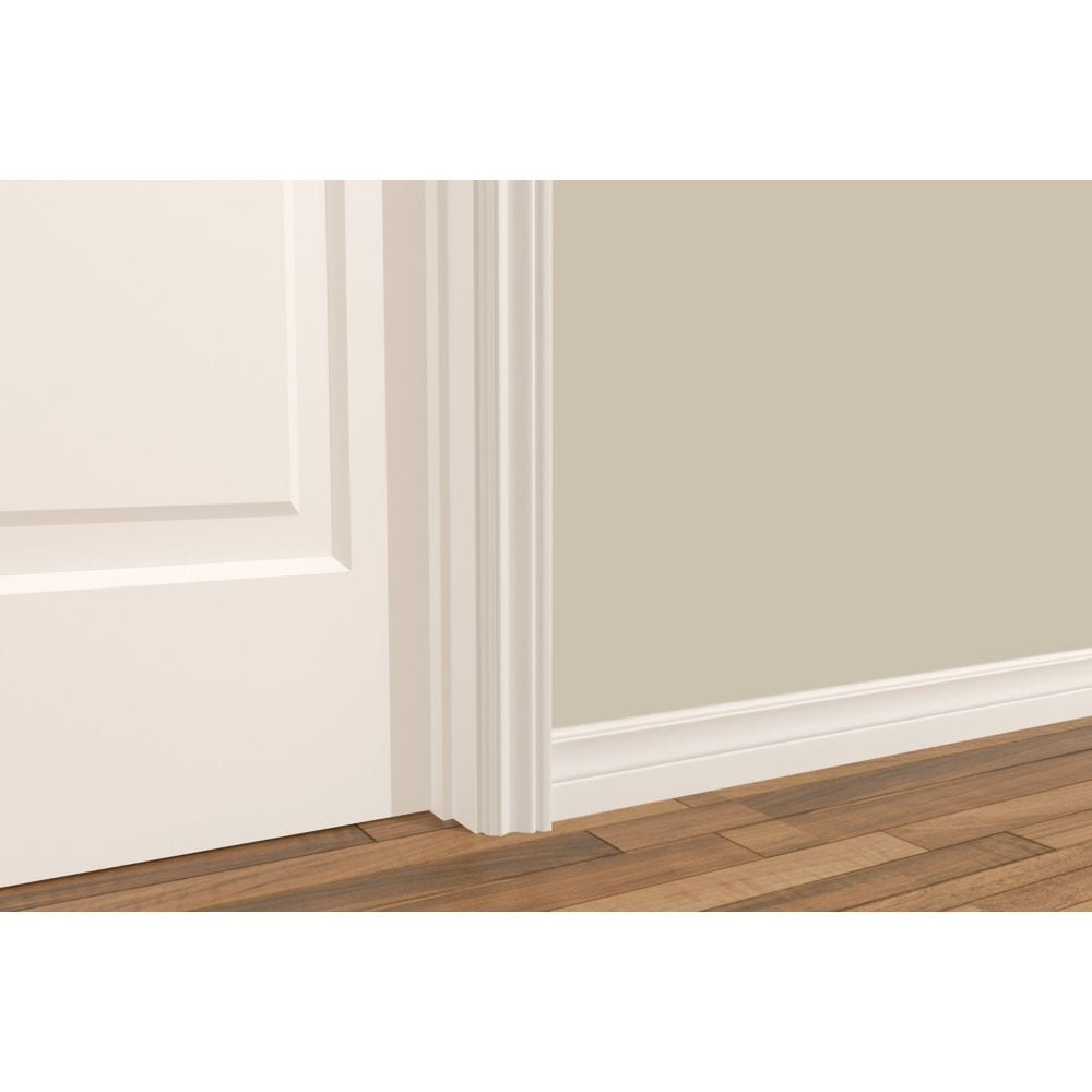 Boîtier en panneaux de fibres apprêtés MDF de style colonial de 5/8 po x 2 3/4 po