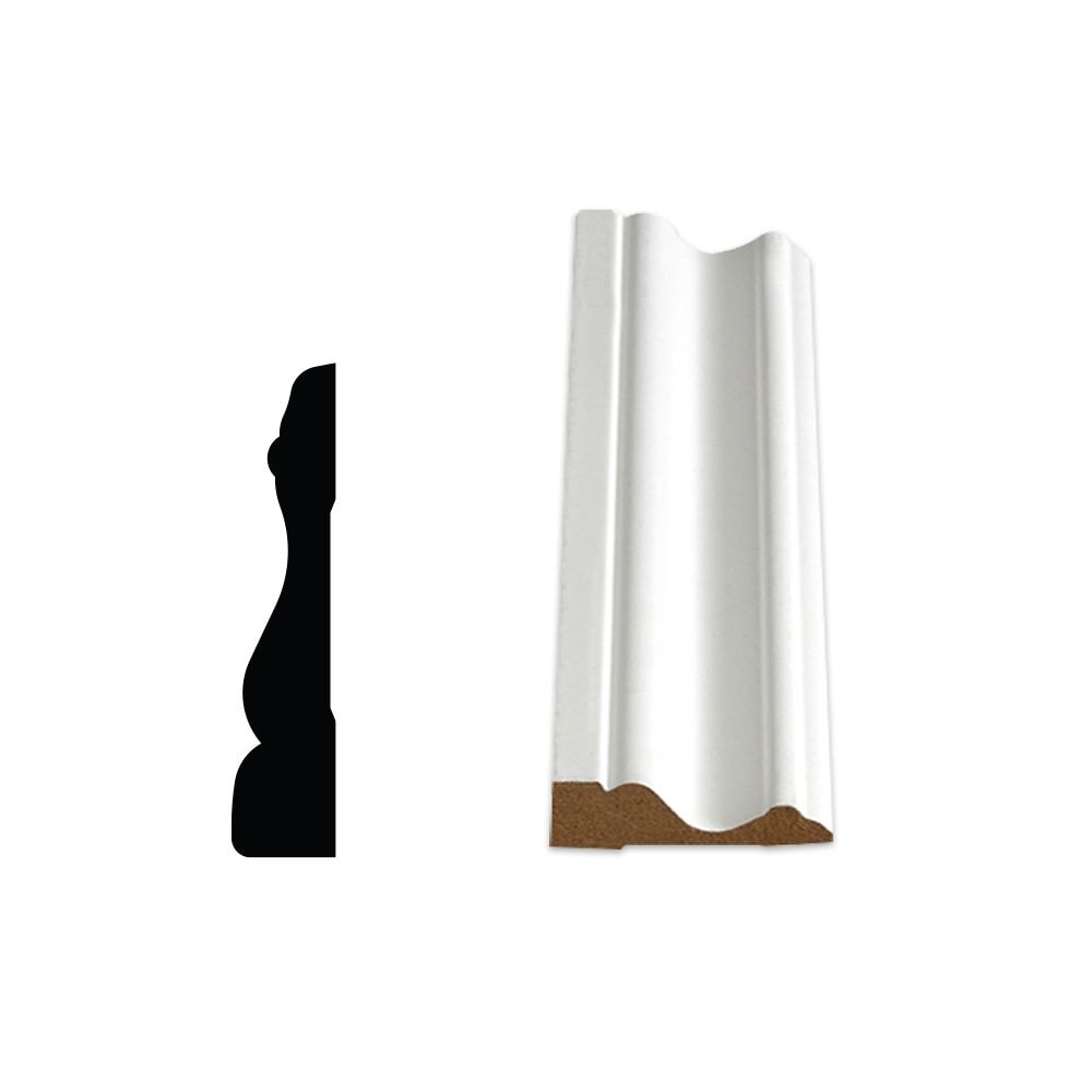 5/8-inch x 2 3/4-inch Colonial MDF Primed Fibreboard Casing