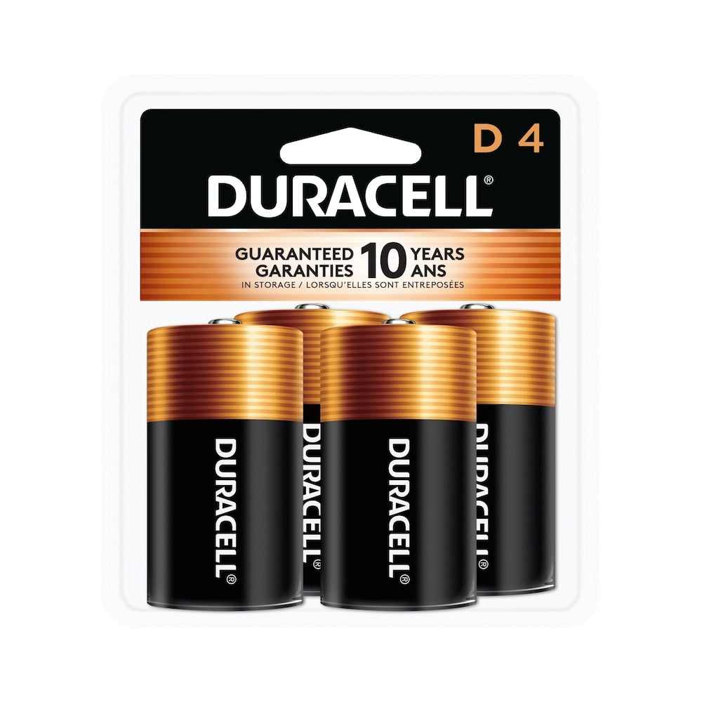 Coppertop D Battery, 4 Pack Alkaline D Batteries