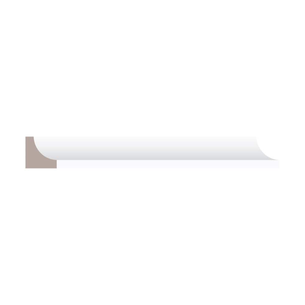 Plinthe en pin jointé apprêté de 11/16 po x 11/16 po x 8 pi