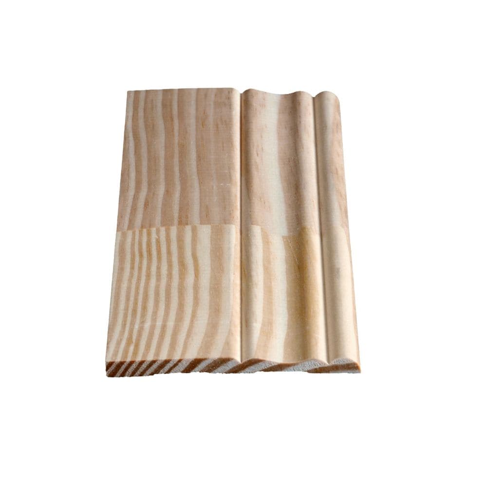 5/16 In. x 4-1/8 In. x 8 Ft. Finger Jointed Pine Colonial Base