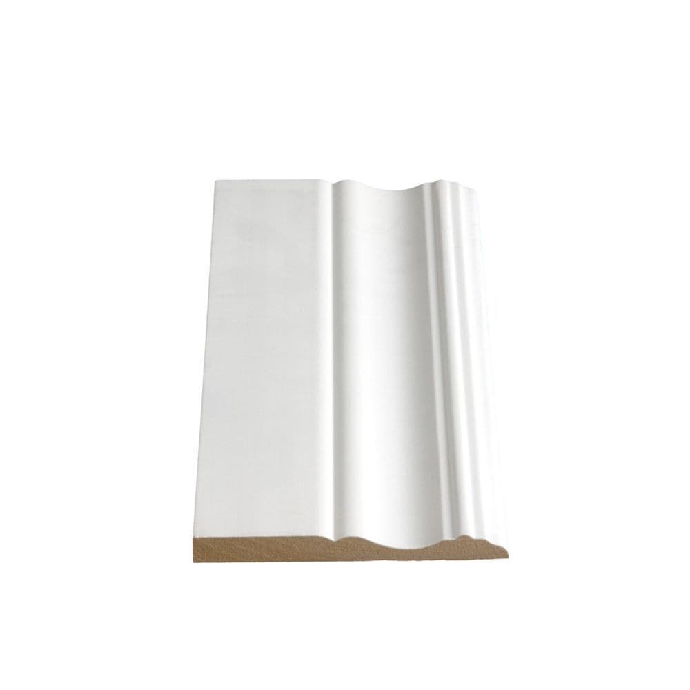 Moulure de plinthe apprêtée en MDF colonial de 3/8 po x 3 7/8 po x 96 po