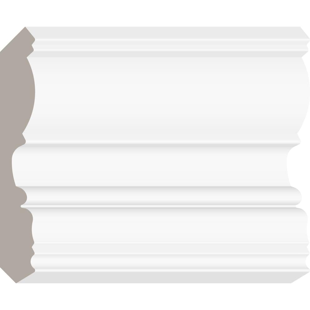 5/8-inch x 4 1/2-inch x 96-inch MDF Primed Fibreboard Crown Moulding