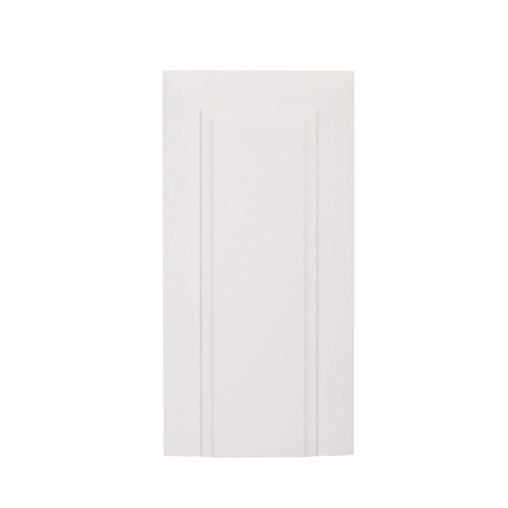 1-inch x 3-inch x 6-inch Primed Paintable Fibreboard Victorian Plinth Block Moulding in White