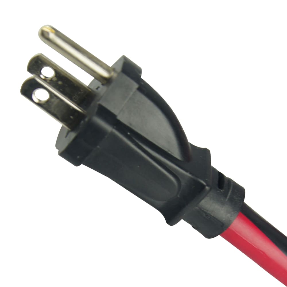 15 ft. 16 Gauge 13 Amps Indoor & Outdoor Light Duty Extension Cord, Black/Red