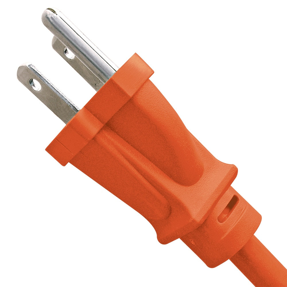 100 ft. 16 Gauge 10 Amps Indoor & Outdoor Light Duty Extension Cord, Orange