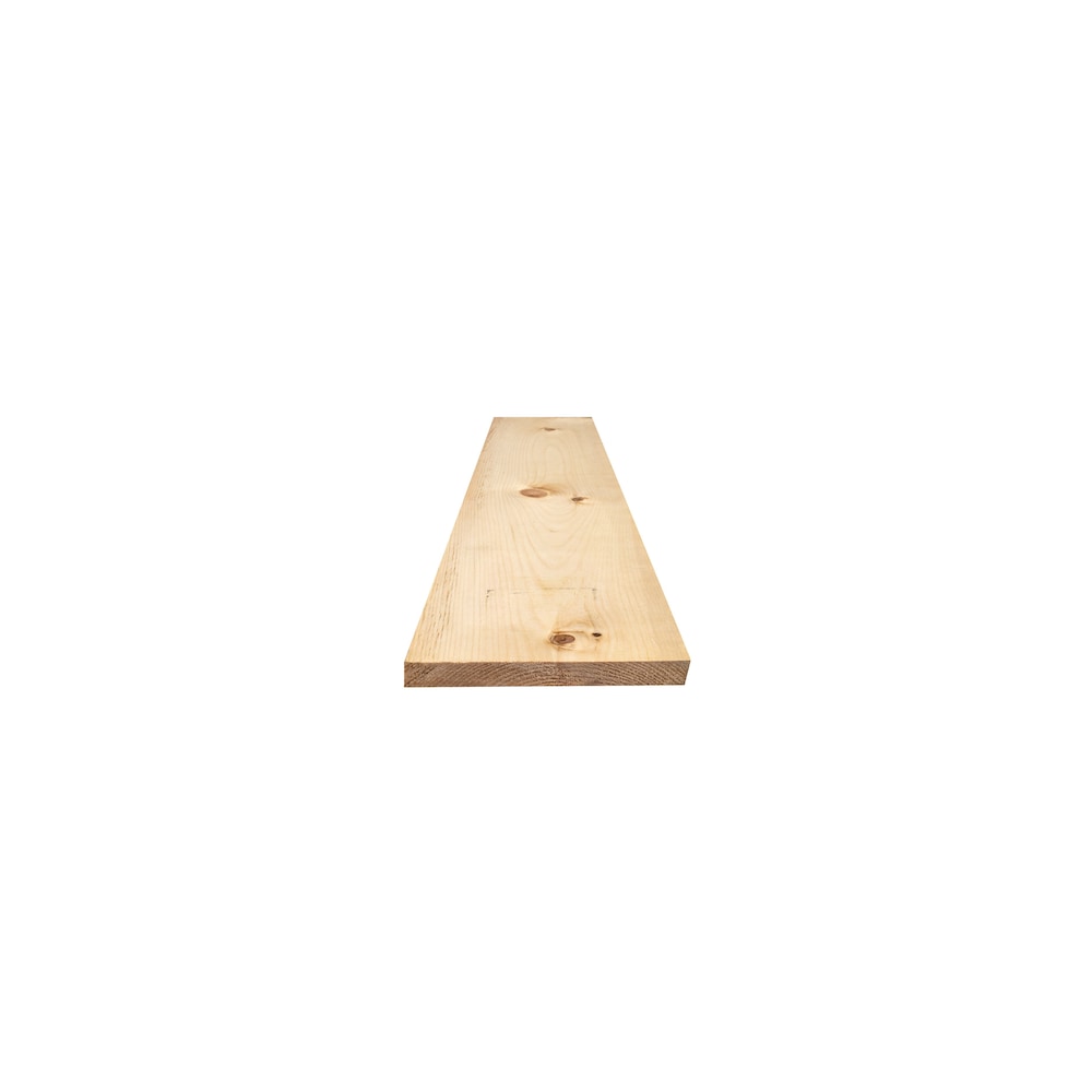 Planche de pin noueux de 1 pouce x 8 pouces x 10 pieds