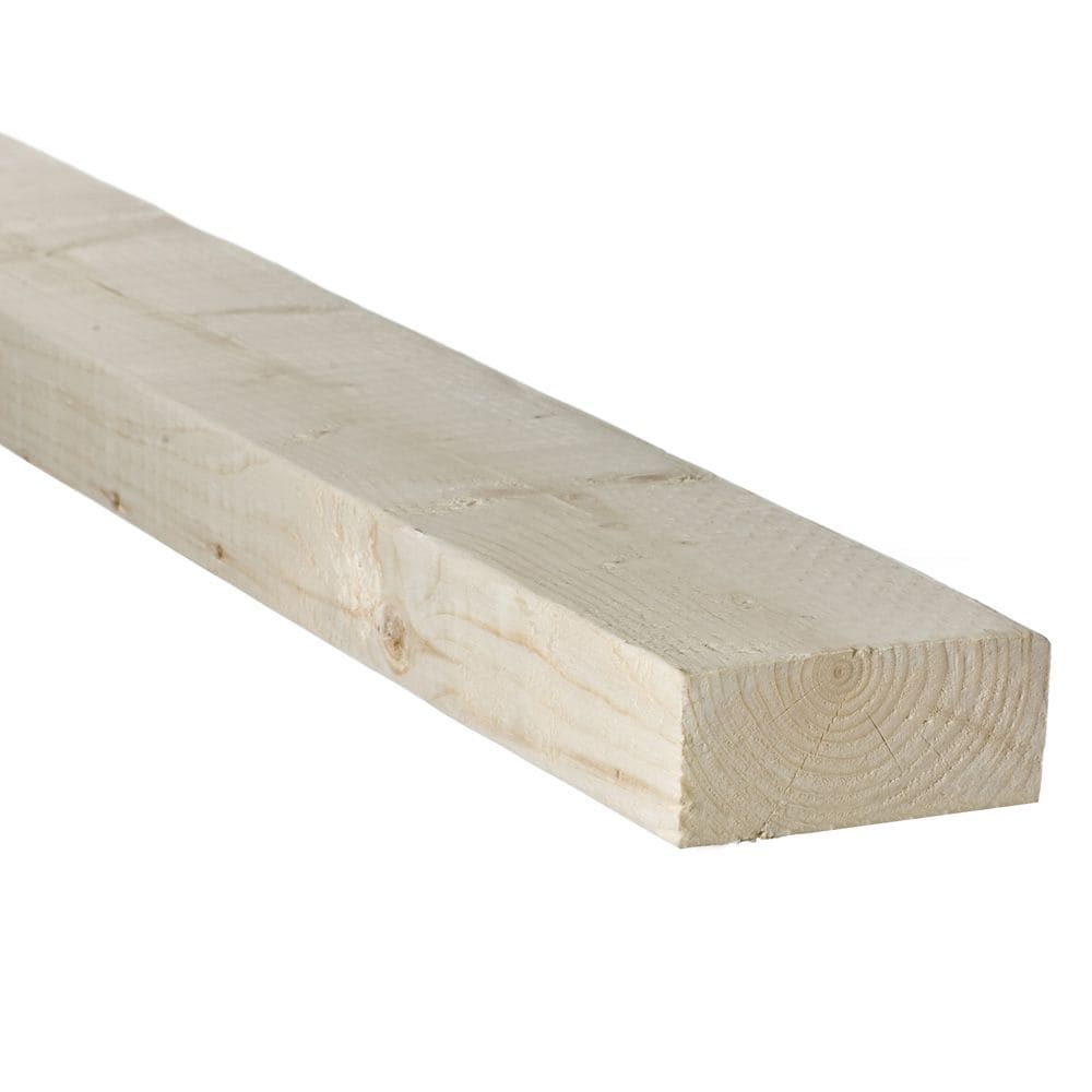 Planche de pin noueux de 2 pouces x 4 pouces x 8 pieds
