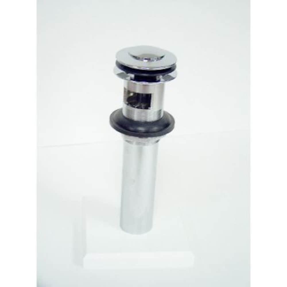 Prise chromée 1-1/4 po x 8 PO. Cartouche de bouchon C/W. Pour bassins avec trop-pleins
