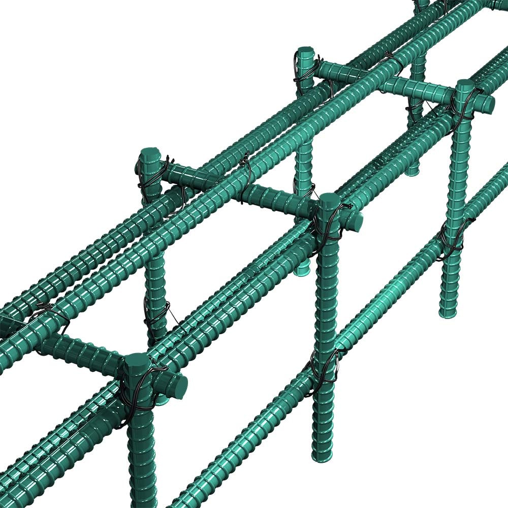 4 ft. 10M Epoxy-Coated Steel Rebar