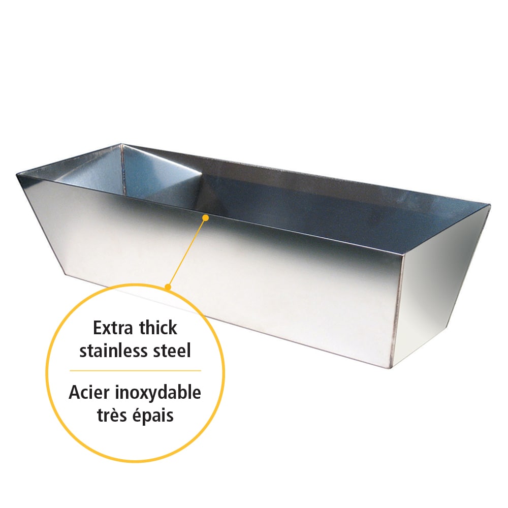 12-inch Stainless Steel Drywall Mud Pan