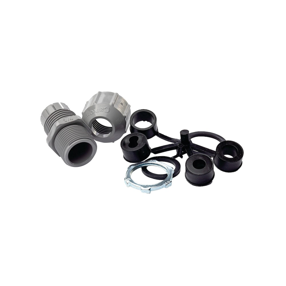 PVC threaded strain relief 3/4 in. fitting