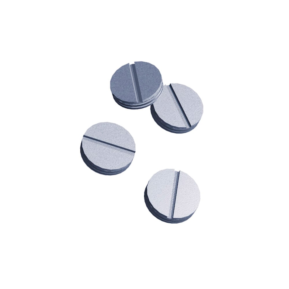 1/2 in. nonmetallic silver closure plug (Bag of 4 units)
