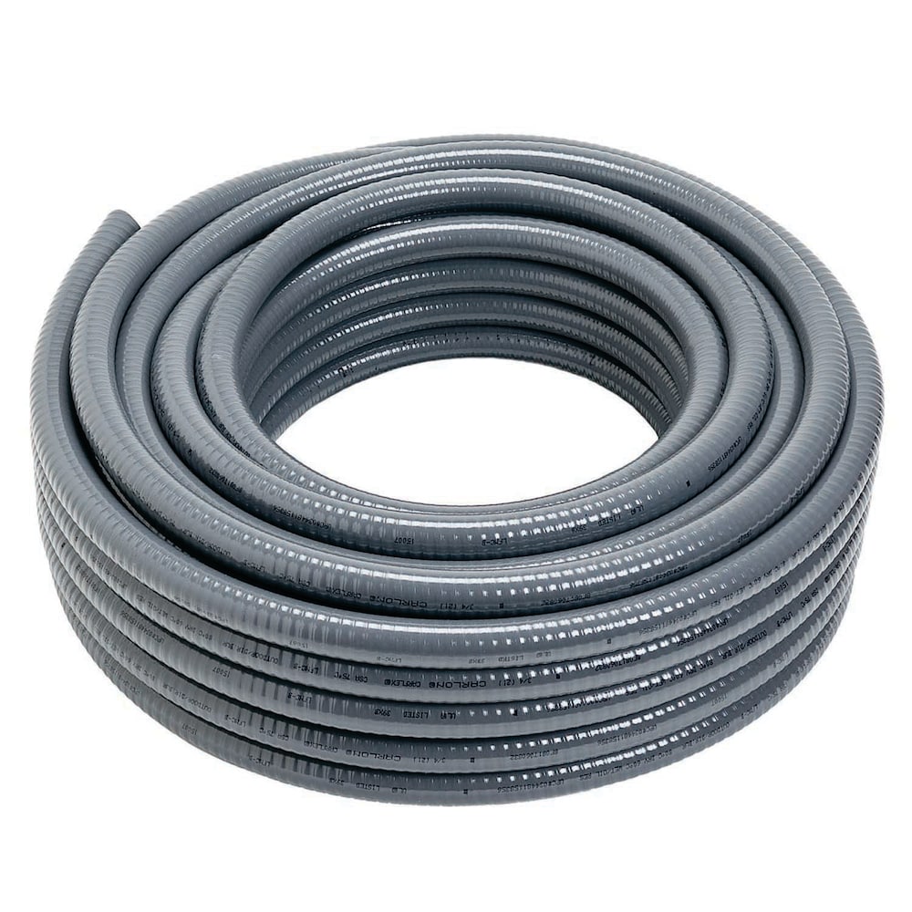 1/2 inch x 100 ft. Liquidtight Flexible Nonmetallic Conduit in Grey