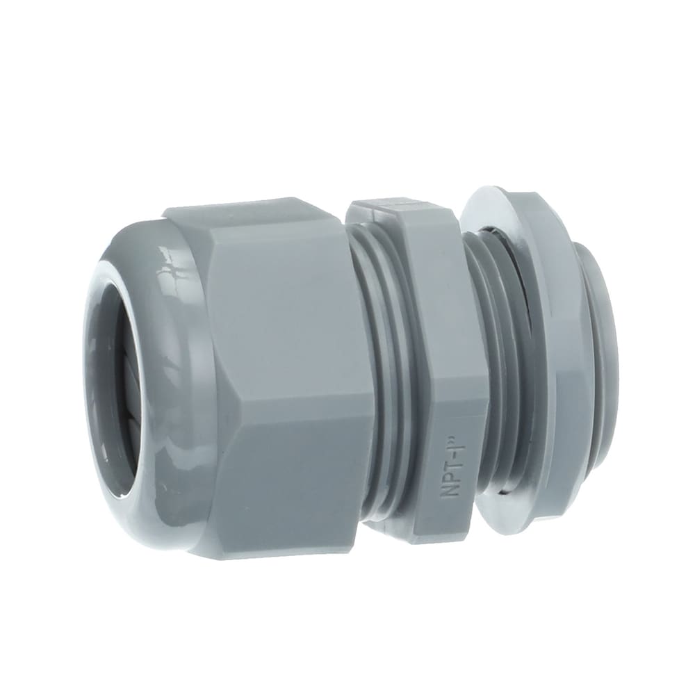Nylon cord grip grey fitting 1 in.