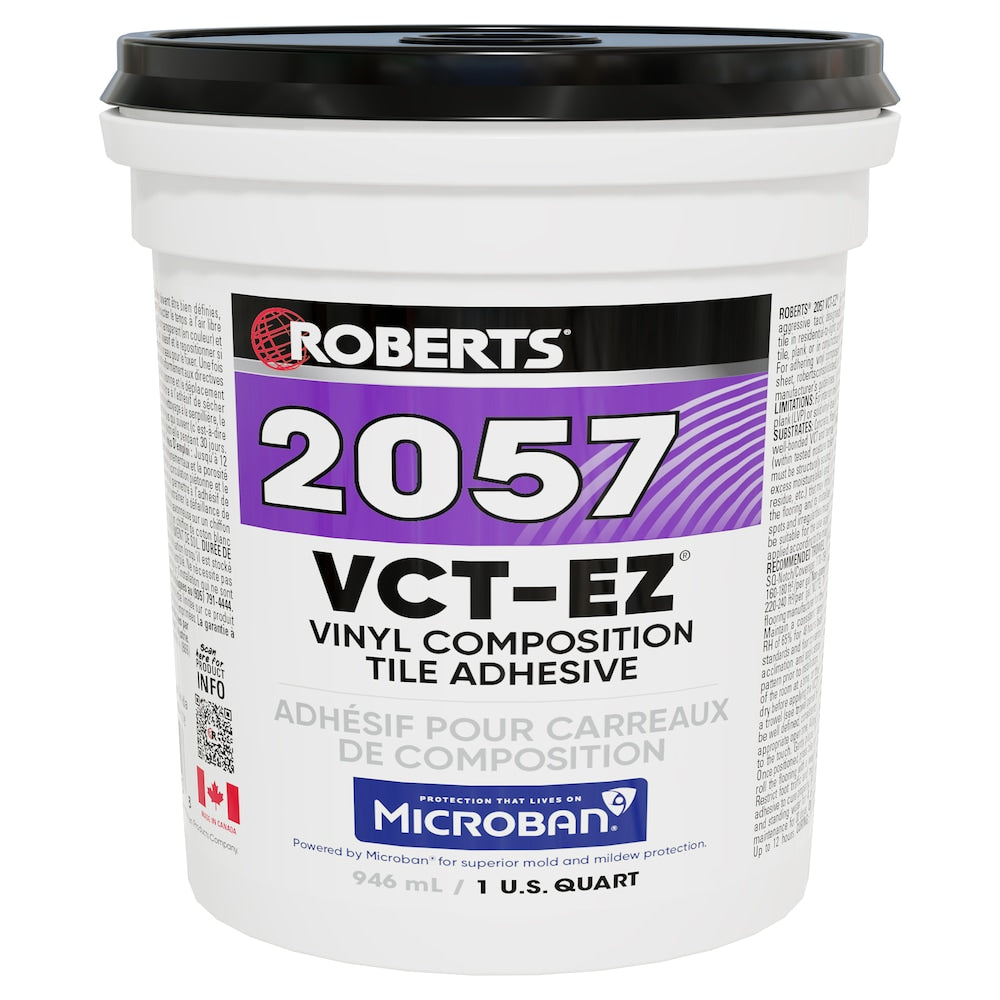 2057 946 mL Adhésif pour revêtement de sol en carreaux de vinyle