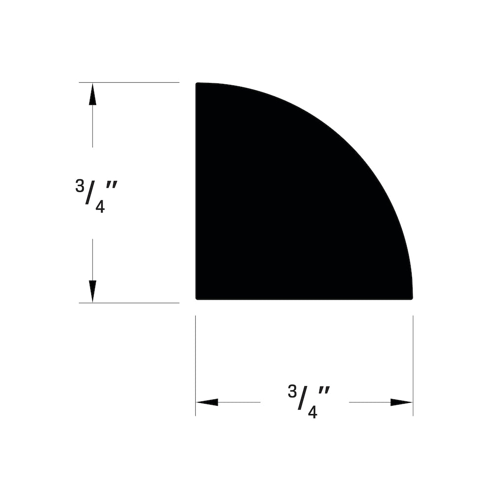 3/4-inch x 3/4-inch x 12 ft. Quarter Round in White