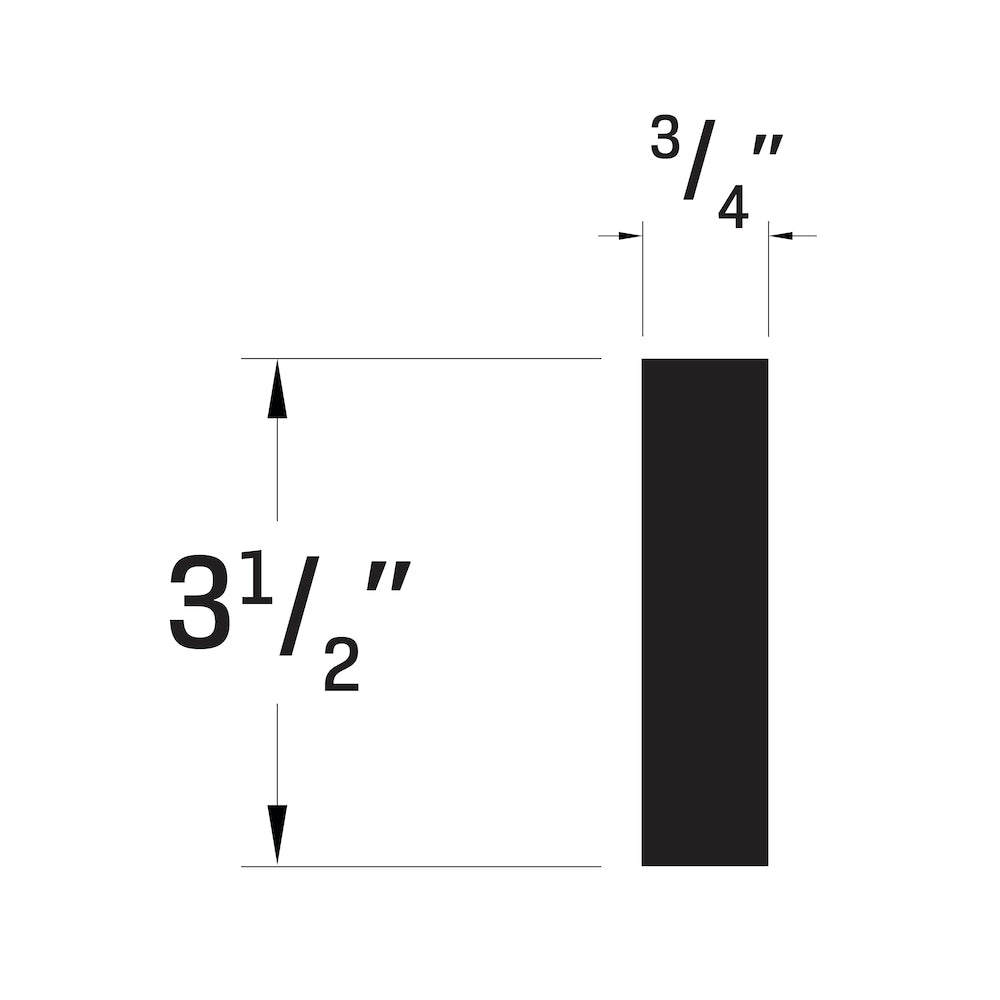 1-inch x 4-inch x 12 ft. Trimplank Moulding in White