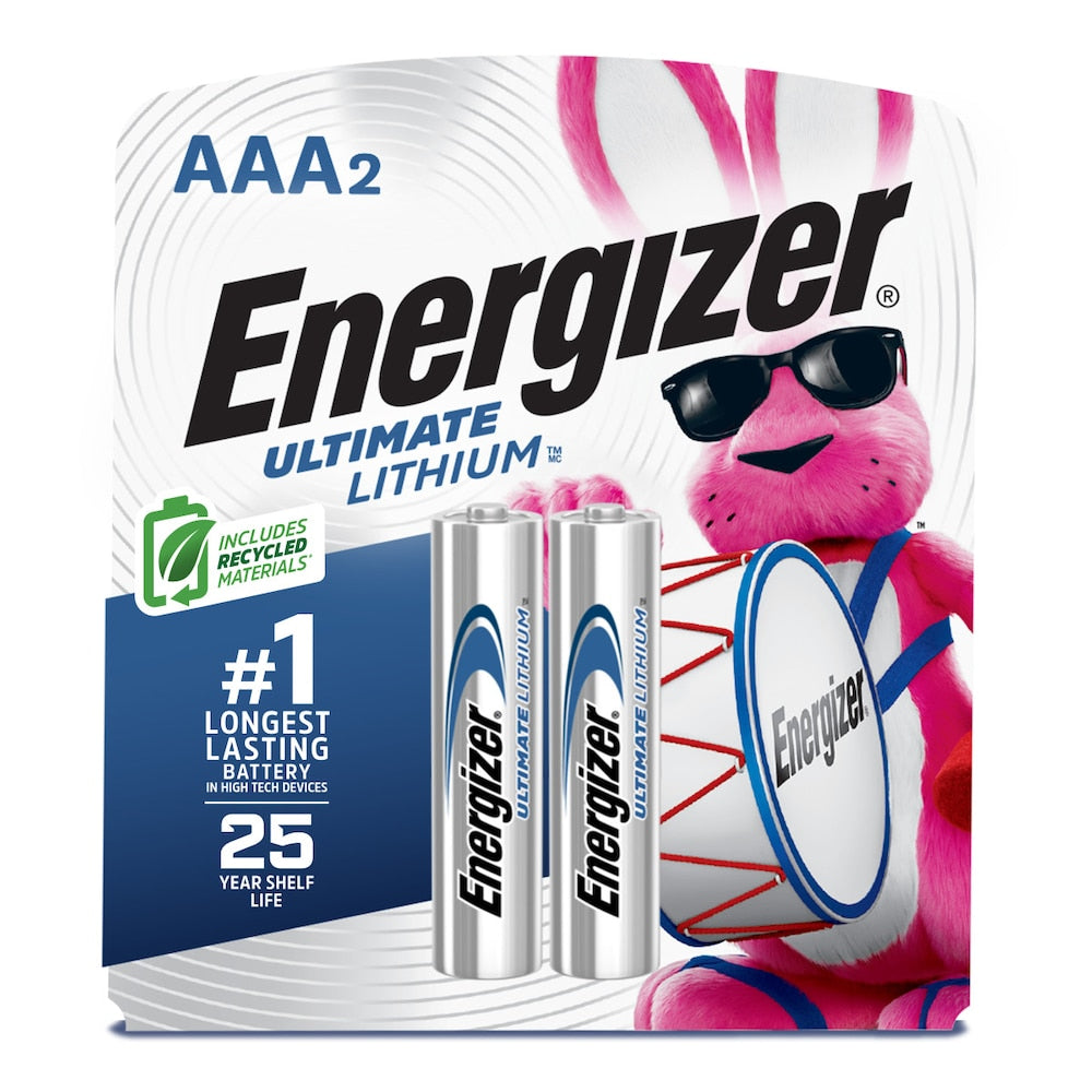 Piles AAA au lithium Energizer Ultimate (paquet de 2), piles au lithium triple A