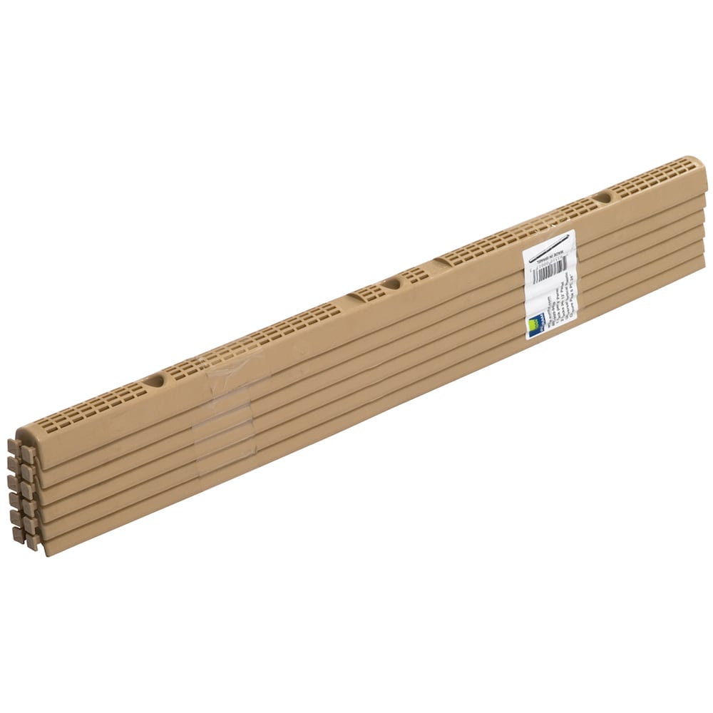 Bandes de fermeture de toit universelles verticales en plastique de 24 po (paquet de 6)