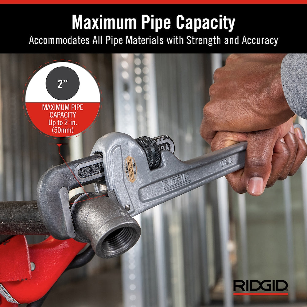 14 In. Aluminum Pipe Wrench