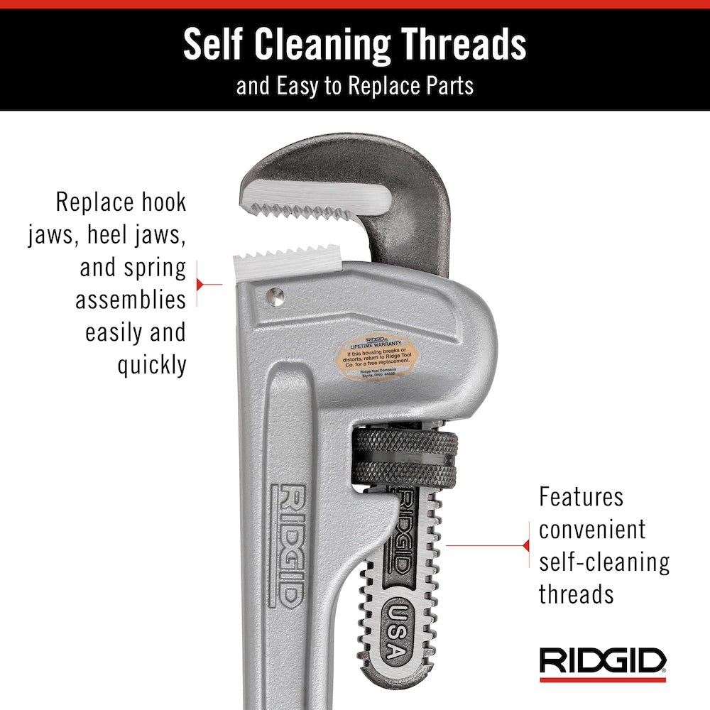 14 In. Aluminum Pipe Wrench