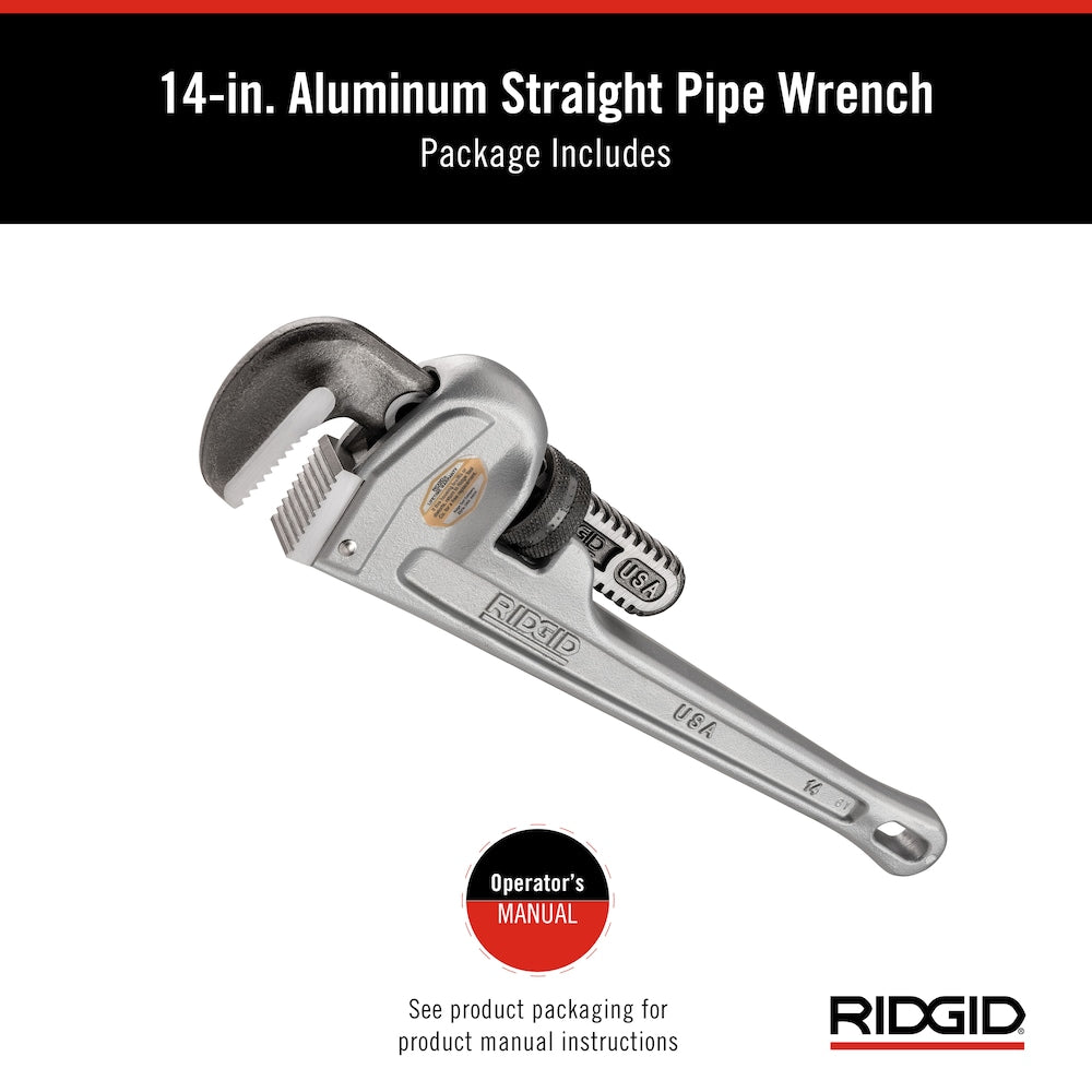14 In. Aluminum Pipe Wrench