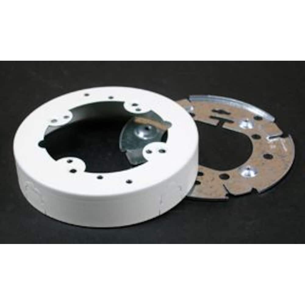 4 3/4-inch Dia Metal Circular Extension Box Ivory