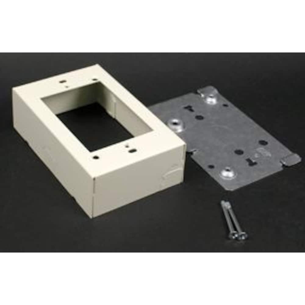 1 Gang Switch & Receptacle Box Ivory