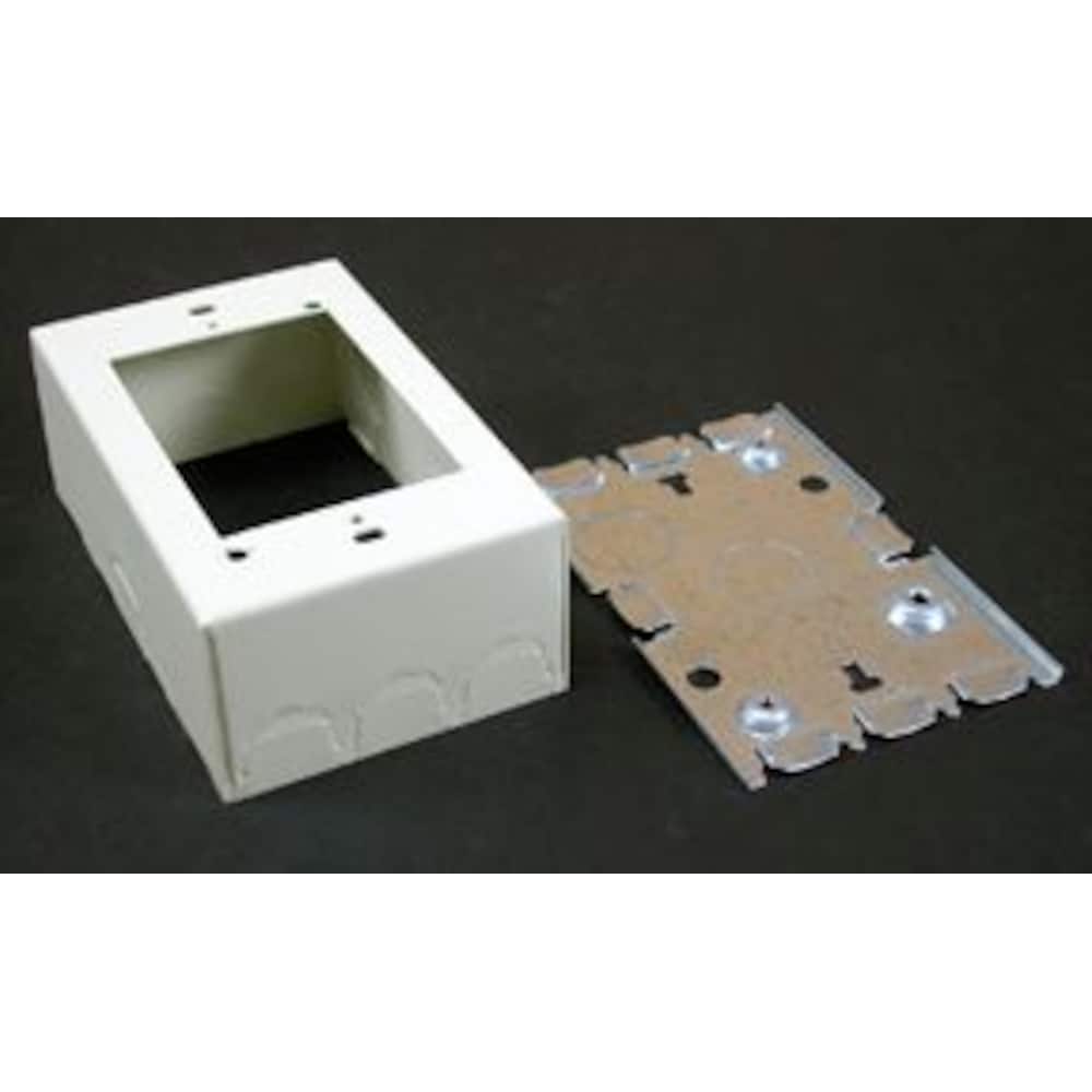 1 Gang  Deep Switch & Receptacle Box Ivory