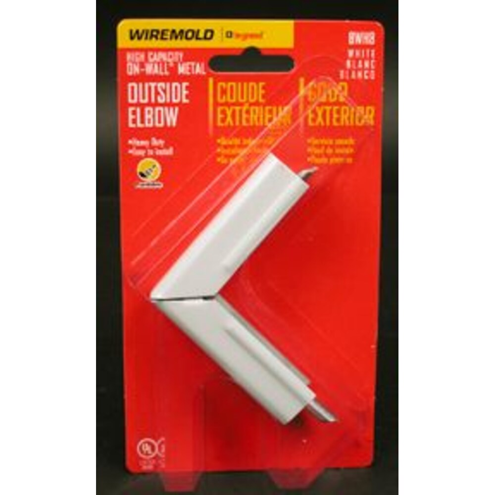 Coude extérieur en métal blanc