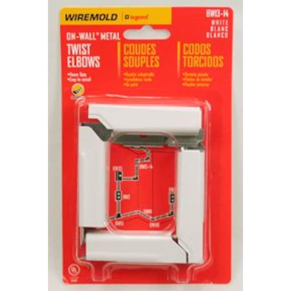 Coude Twist Métal Blanc
