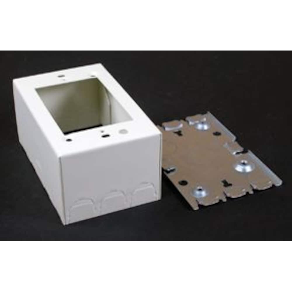 1 Gang Deep Metal Switch & Receptacle Box Ivory