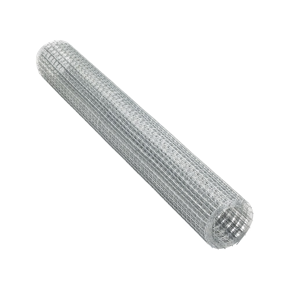 Clôture en treillis d'acier galvanisé soudé de calibre 19 de 5 pi L x 24 po H avec maille de 1/2 po x 1/2 po