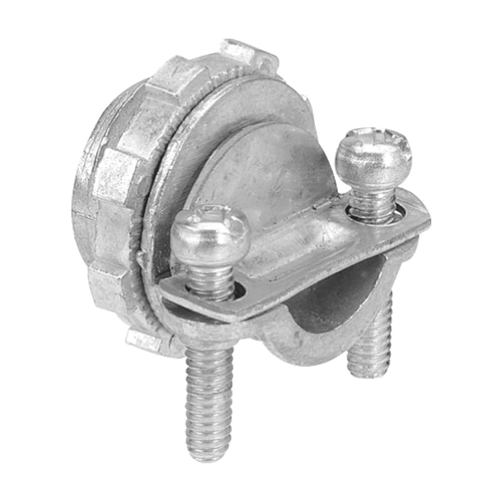 Raccord à deux vis en alliage de zinc de 3/8 po (1/2 po KO)