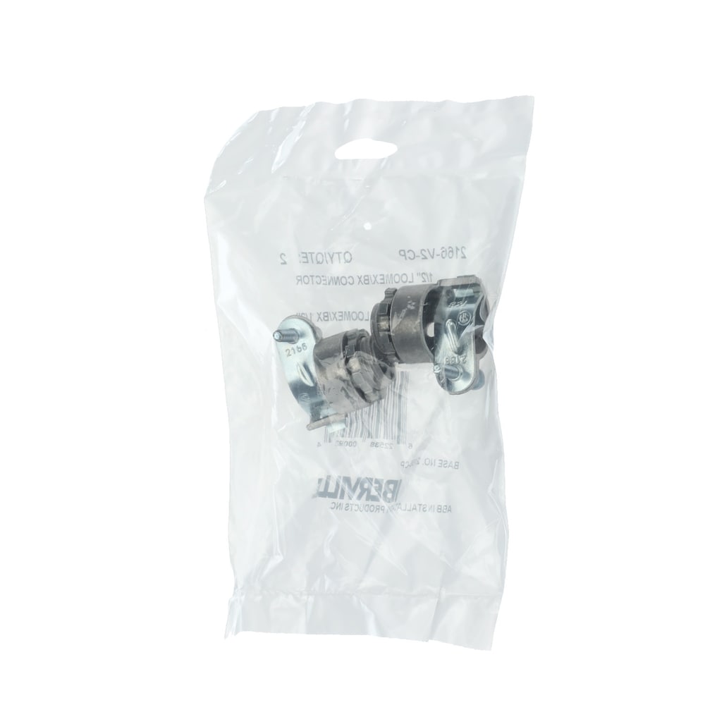 Aluminum one screw fitting 1/2 in. (Bag of 2 units)