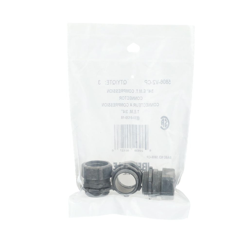 EMT 3/4 in. zinc compression fitting (Bag of 3 units)