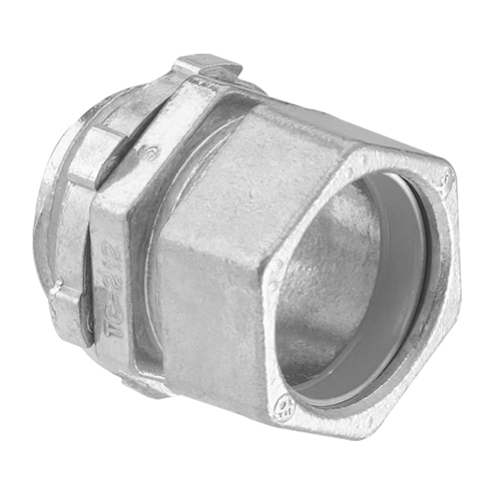 EMT 1 in. zinc compression fitting (Bag of 2 units)