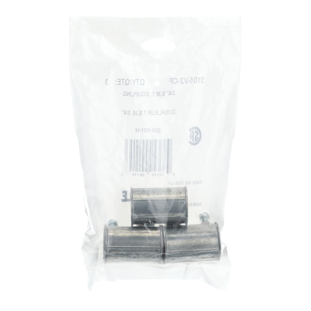 EMT 3/4 in. zinc set-screw coupling (Bag of 3 units)