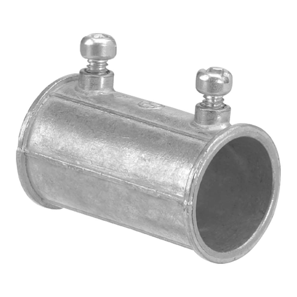 EMT 1 in. zinc set-screw coupling (Bag of 2 units)